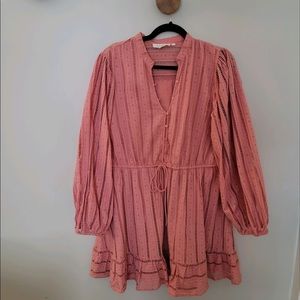 Anthropologie eyelet mini dress